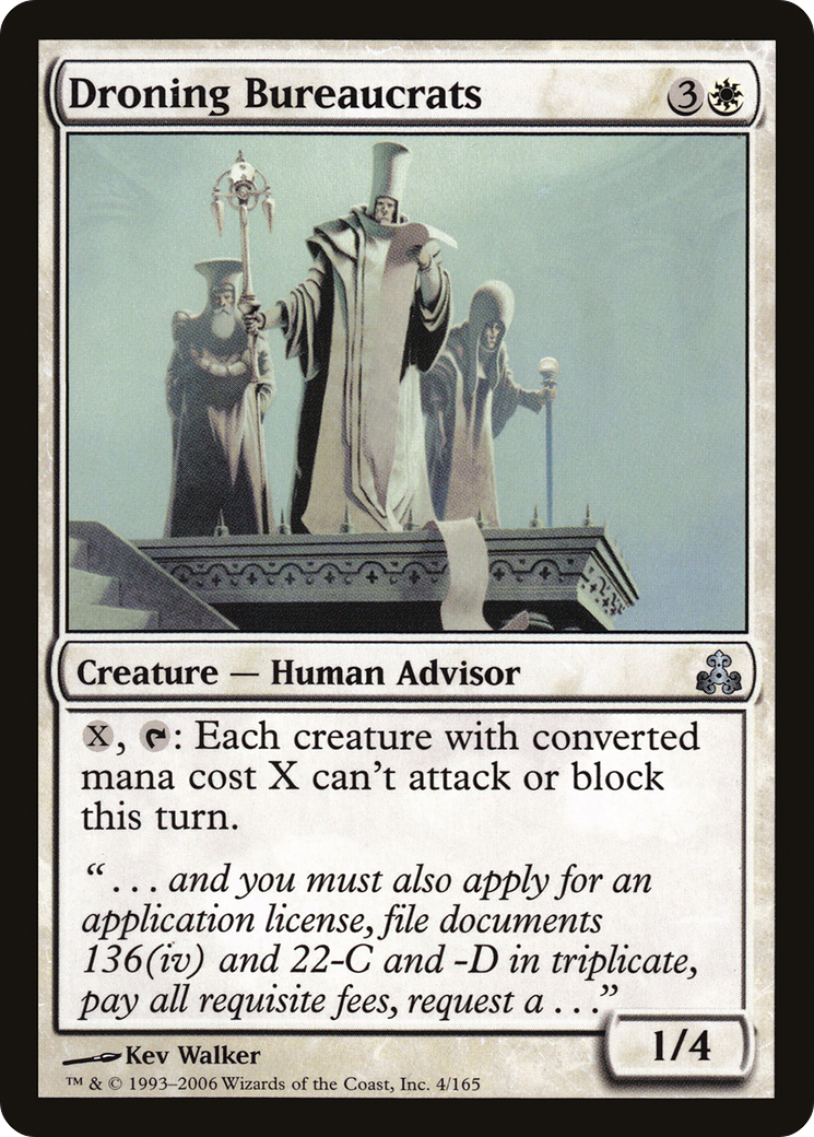 Image of Droning Bureaucrats (GPT-004) - Guildpact