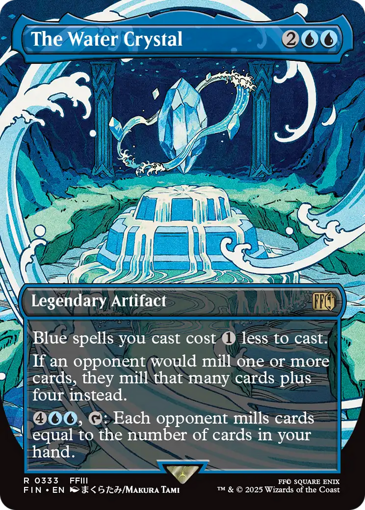 Image of The Water Crystal (Borderless) (FIN-333) - FINAL FANTASY (Borderless) Foil