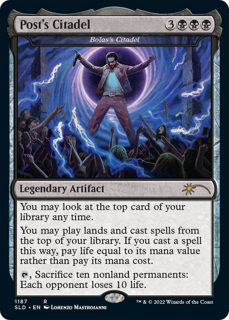 Image of Post's Citadel - Bolas's Citadel (Post Malone) (SLD-1187) - Secret Lair Drop / Post's Citadel Foil