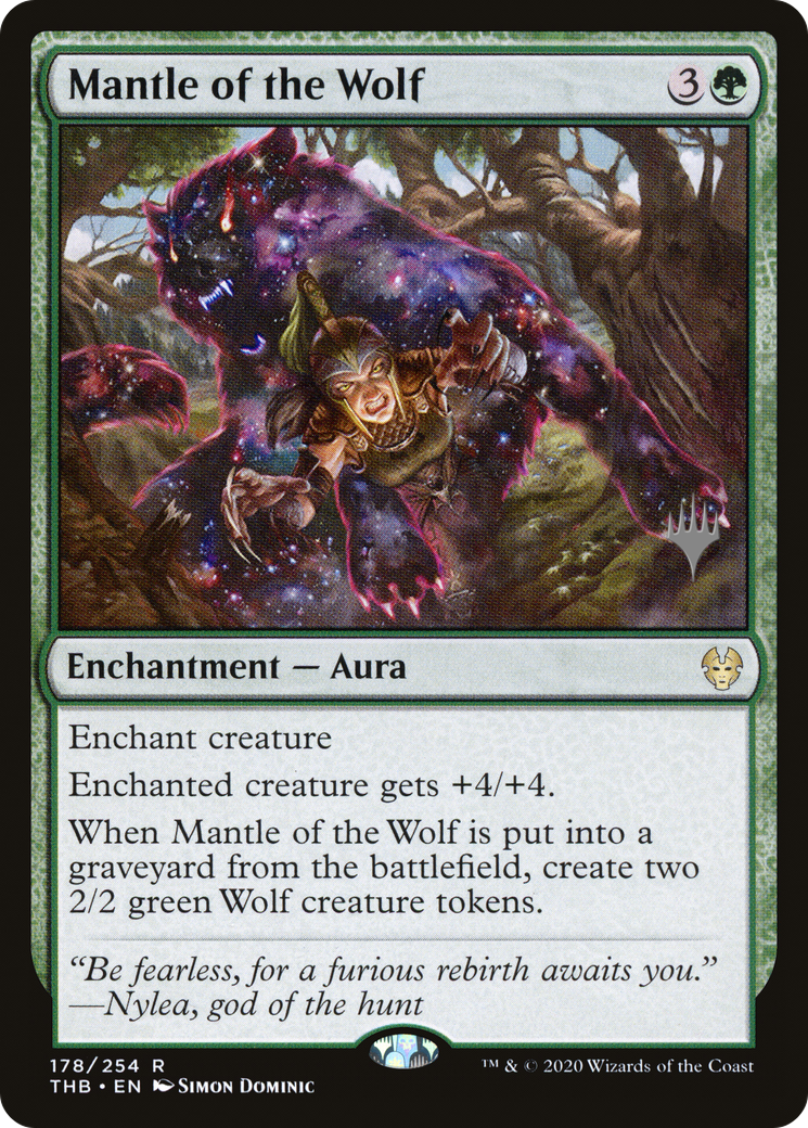 Image of Mantle of the Wolf (PPTHB-178P) - Theros Beyond Death Promos Foil