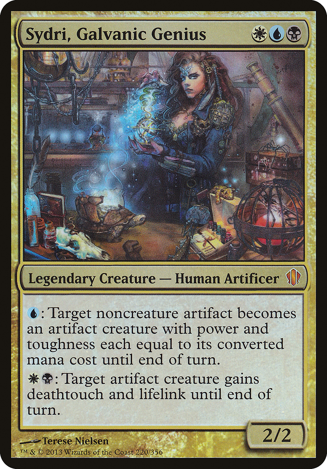Image of Sydri, Galvanic Genius (Commander 2013) (OVER-220) - Commander 2013 Oversized Foil