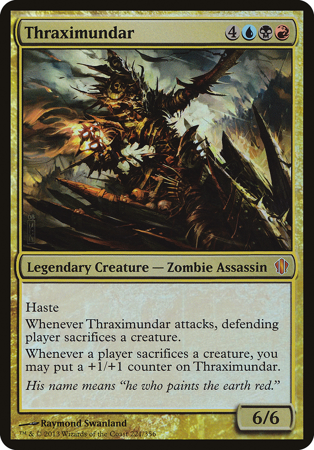 Image of Thraximundar (Commander 2013) (OVER-221) - Commander 2013 Oversized Foil