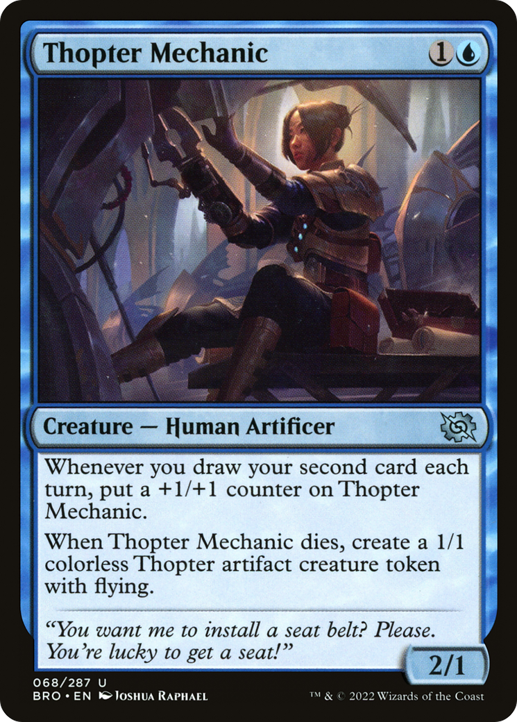 Image of Thopter Mechanic (BRO-068) - The Brothers' War