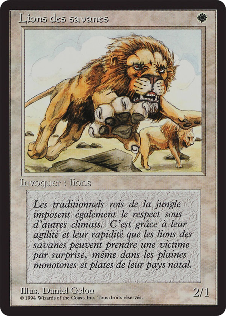 Image of Savannah Lions (FBB-) - Foreign Black Border