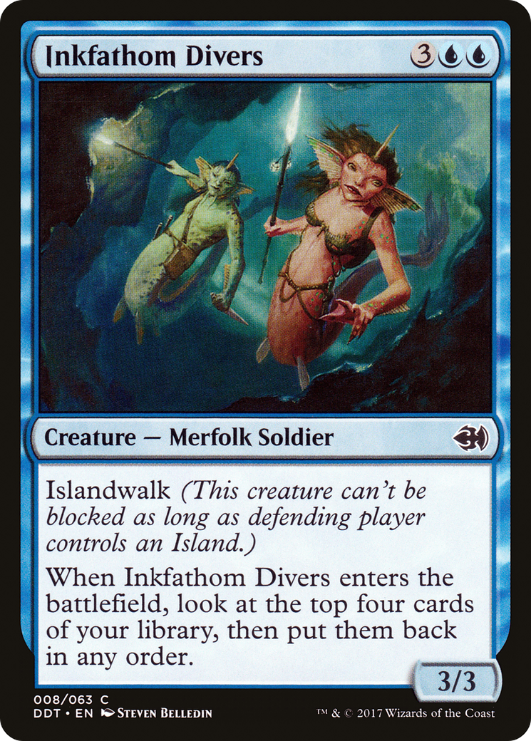 Image of Inkfathom Divers (DDT-008) - Duel Decks: Merfolk vs. Goblins