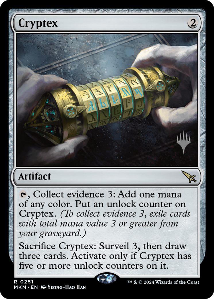Image of Cryptex (PPMKM-251) - Murders at Karlov Manor Promos Foil