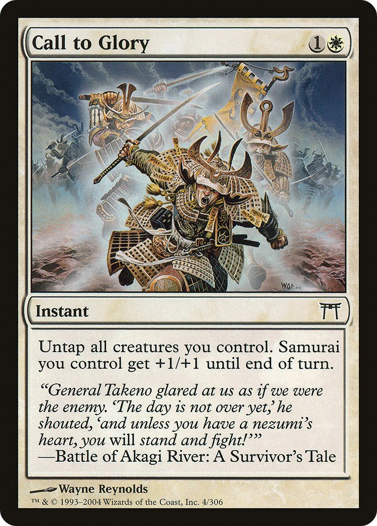 Image of Call to Glory (CHK-004) - Champions of Kamigawa Foil
