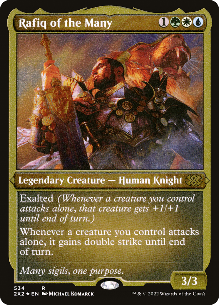 Image of Rafiq of the Many (2X2-534) - Double Masters 2022 Foil