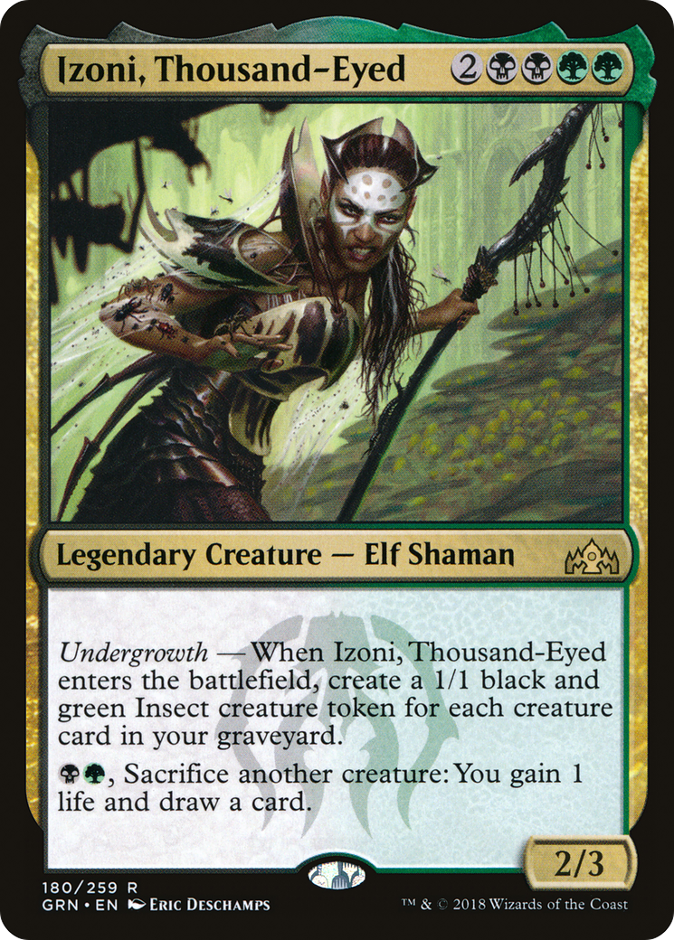 Image of Izoni, Thousand-Eyed (GRN-180) - Guilds of Ravnica Foil