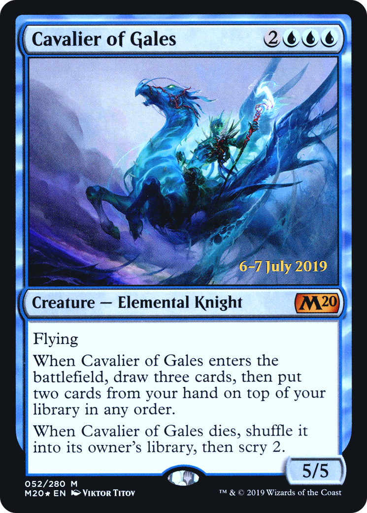 Image of Cavalier of Gales (PRE-052) - Core Set 2020 Promos Foil