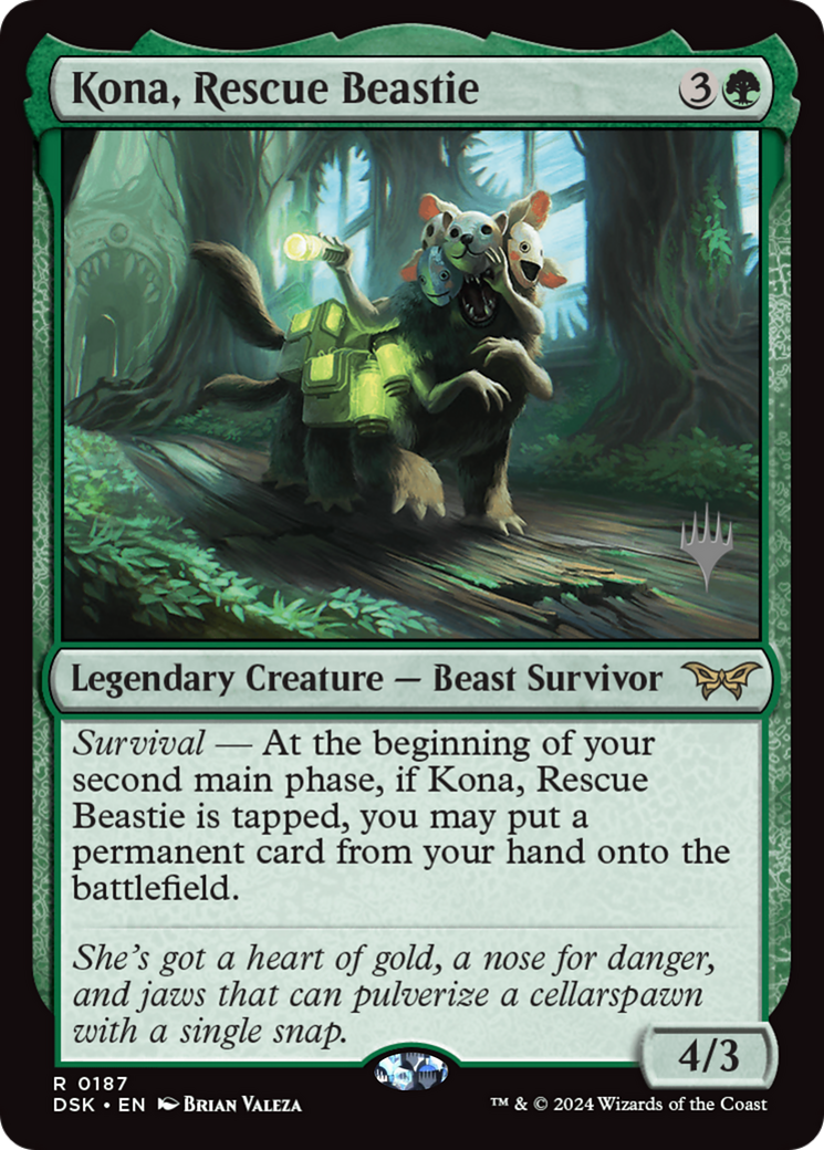 Image of Kona, Rescue Beastie (0187) (PPDSK-187) - Duskmourn: House of Horror Promos