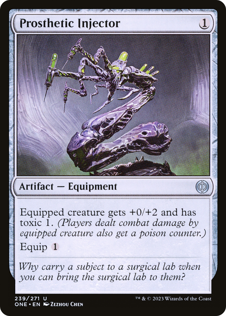 Image of Prosthetic Injector (ONE-239) - Phyrexia: All Will Be One