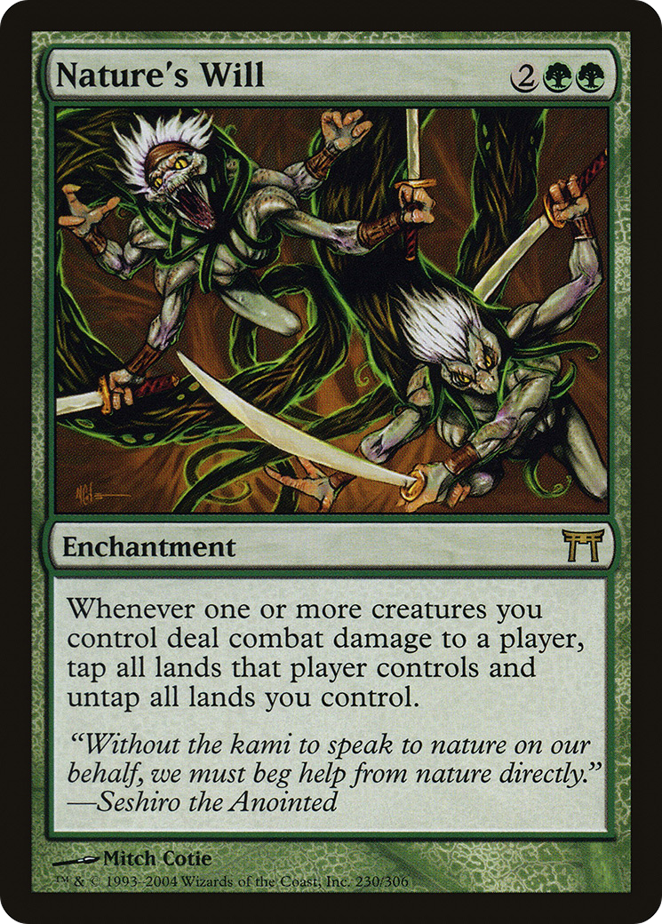 Image of Nature's Will (CHK-230) - Champions of Kamigawa