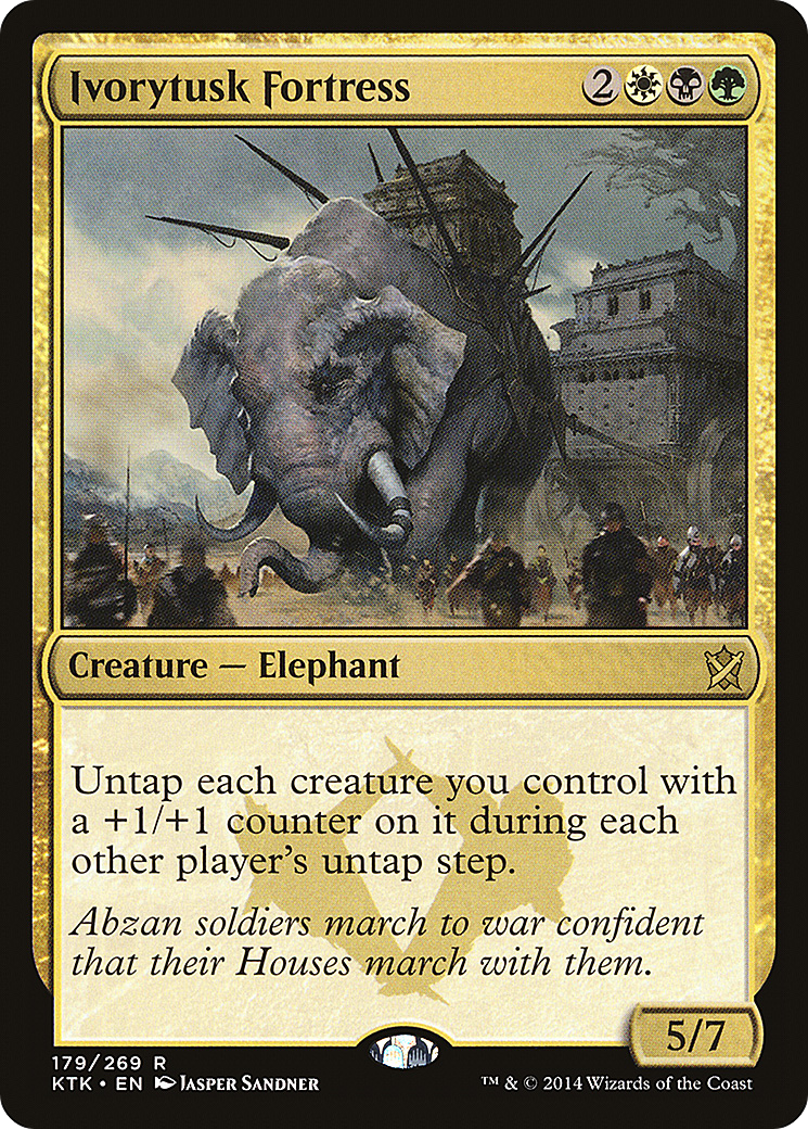 Image of Ivorytusk Fortress (KTK-179) - Khans of Tarkir Foil
