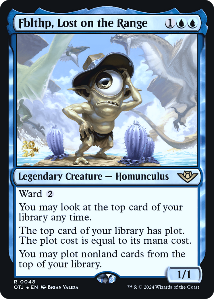 Image of Fblthp, Lost on the Range (PRE-048) - Outlaws of Thunder Junction Promos Foil