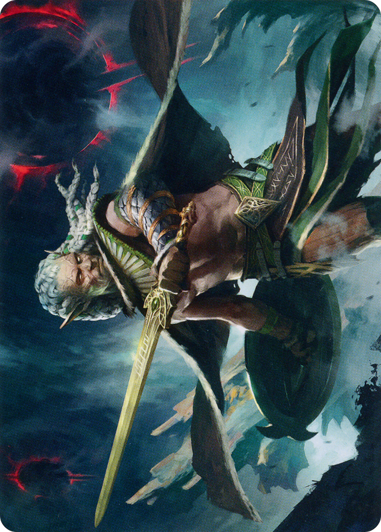 Image of Serpent-Blade Assailant // Serpent-Blade Assailant (AMOM-040) - March of the Machine Art Series (Borderless)