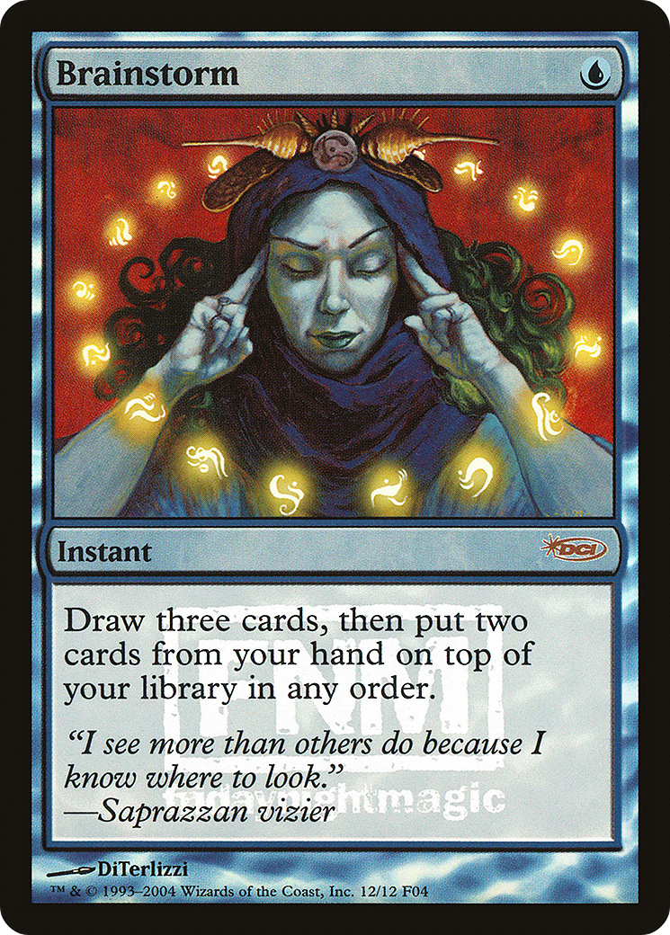 Image of Brainstorm (FNM-012) - Friday Night Magic 2004 Foil