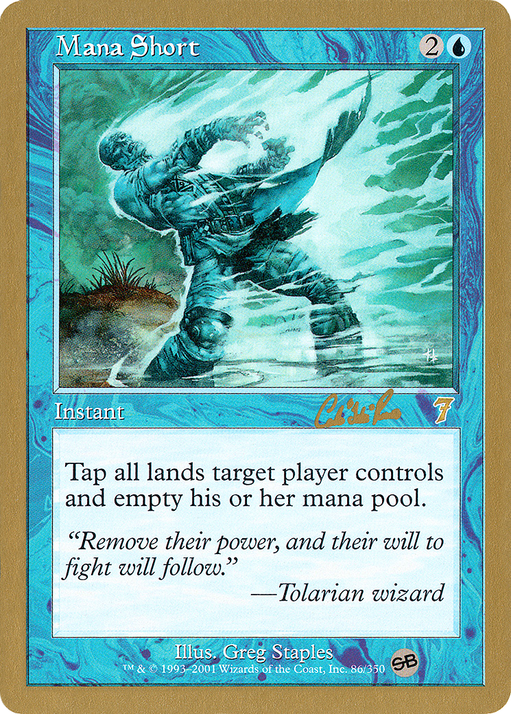Image of Mana Short - 2002 Carlos Romao (7ED) (SB) (WCD-) - World Championship Decks 2002