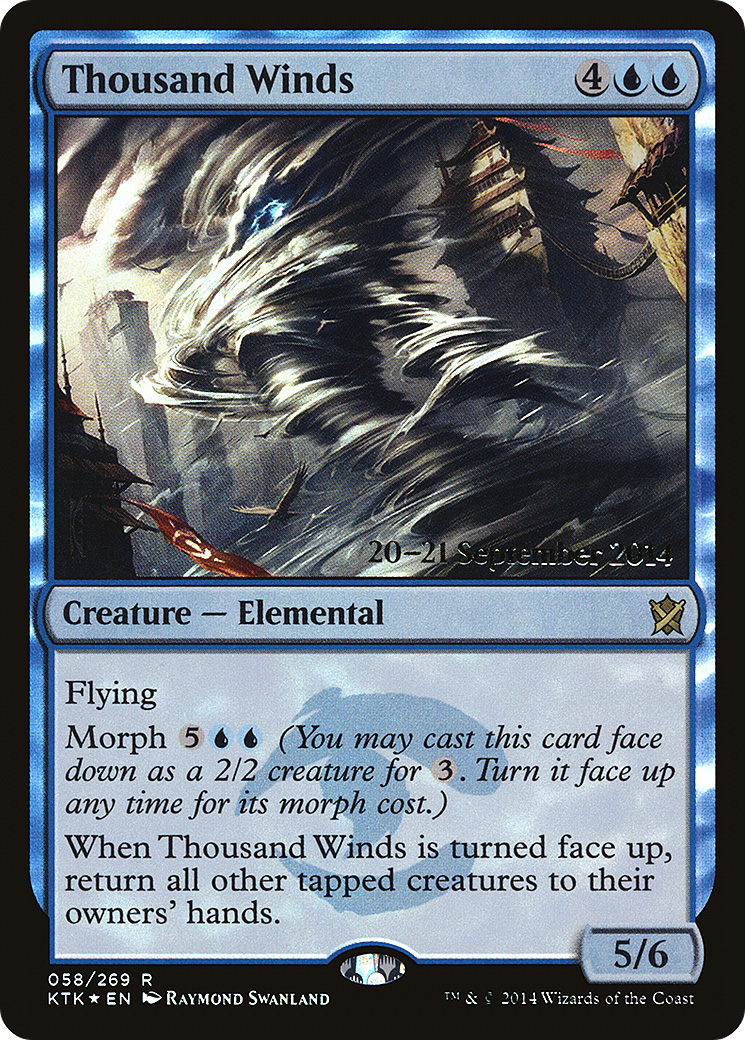 Image of Thousand Winds (PRE-058) - Khans of Tarkir Promos Foil