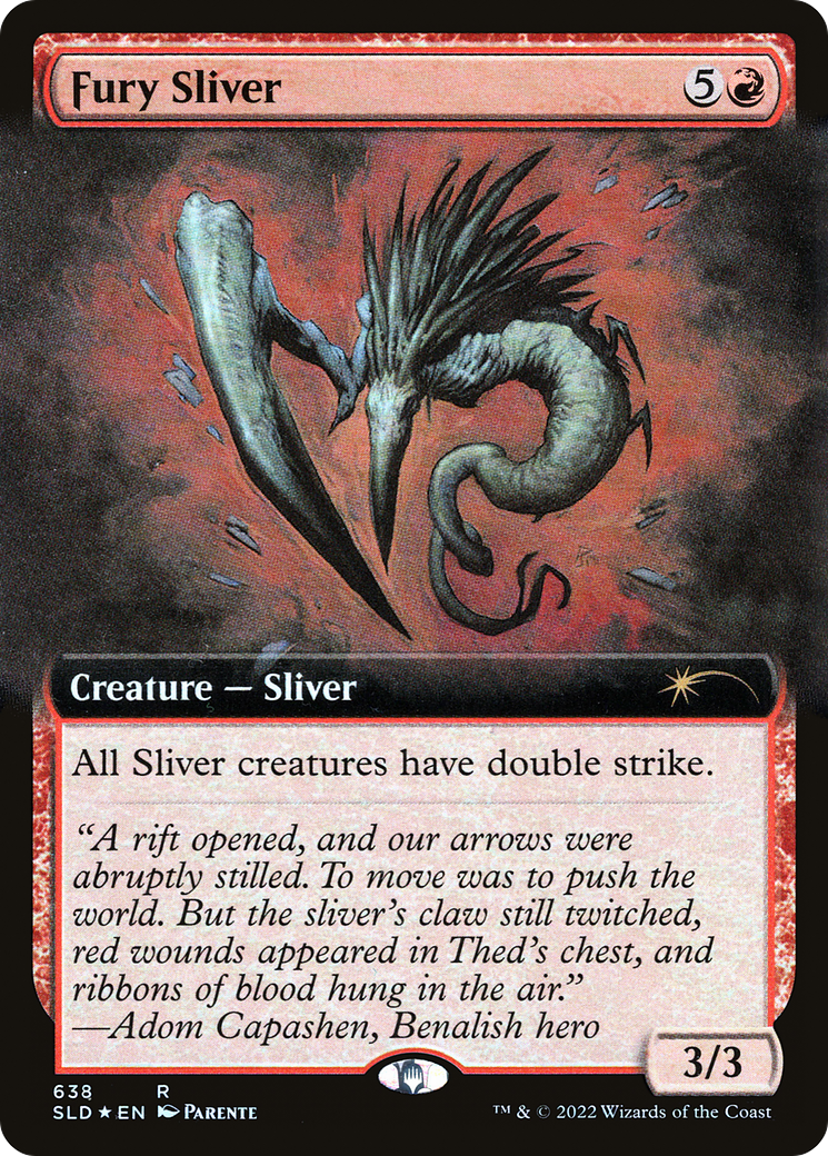 Image of Fury Sliver (Extended Art) (SLD-638) - Secret Lair Drop: (Extended Art) Foil
