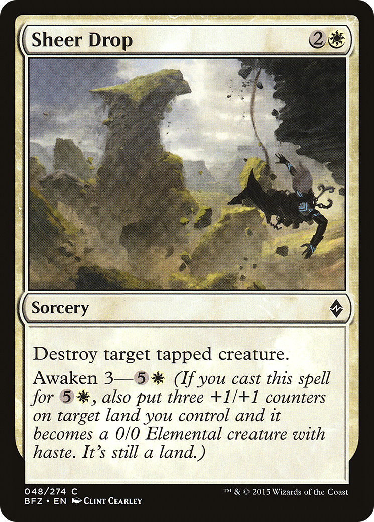 Image of Sheer Drop (BFZ-048) - Battle for Zendikar Foil