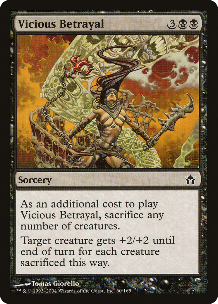Image of Vicious Betrayal (5DN-060) - Fifth Dawn Foil