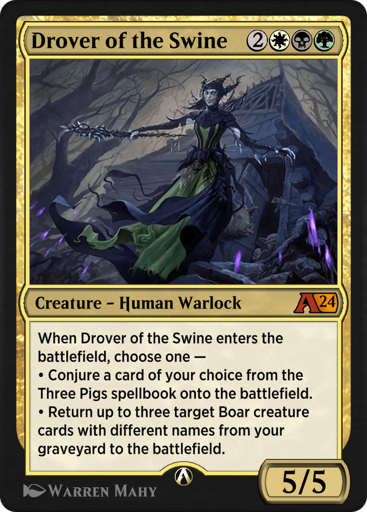 Image of Drover of the Swine (YWOE-017) - Alchemy: Wilds of Eldraine