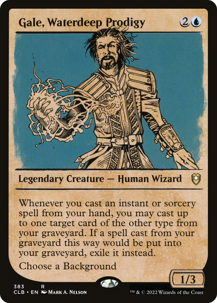 Image of Gale, Waterdeep Prodigy (Showcase) (CLB-383) - Commander Legends: Battle for Baldur's Gate: (Showcase)