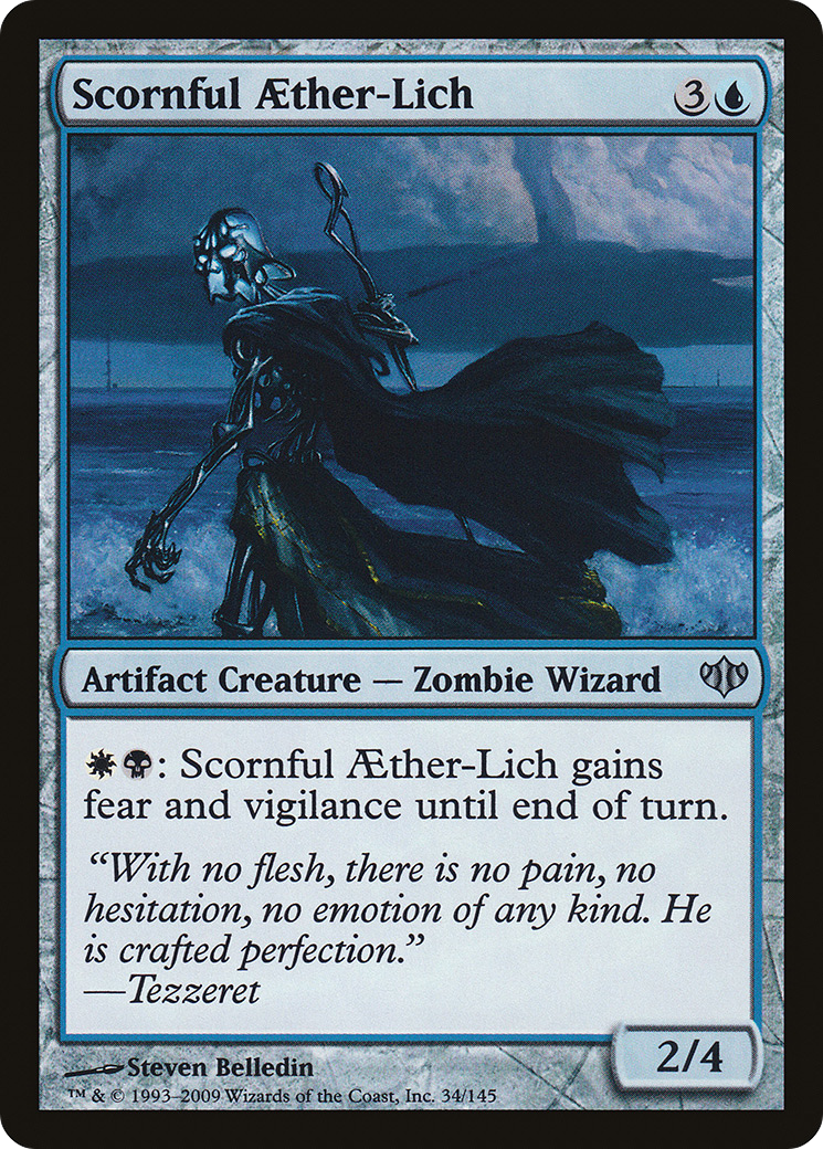 Image of Scornful Aether-Lich (CON-034) - Conflux Foil