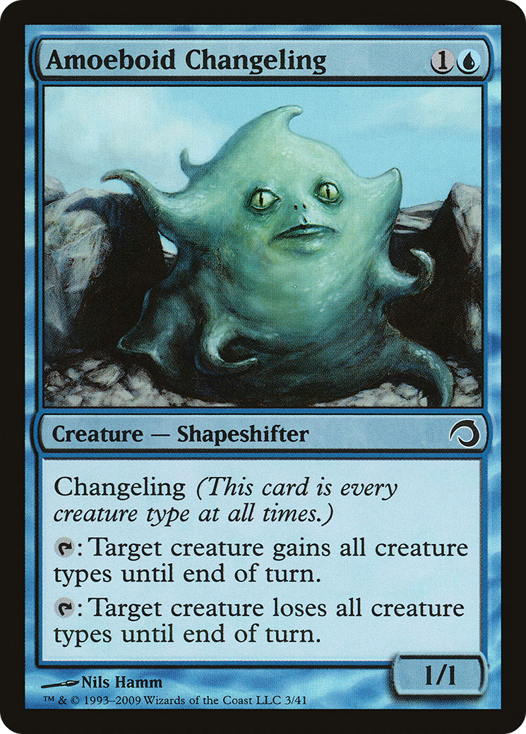 Image of Amoeboid Changeling (PDS-003) - Premium Deck Series: Slivers Foil