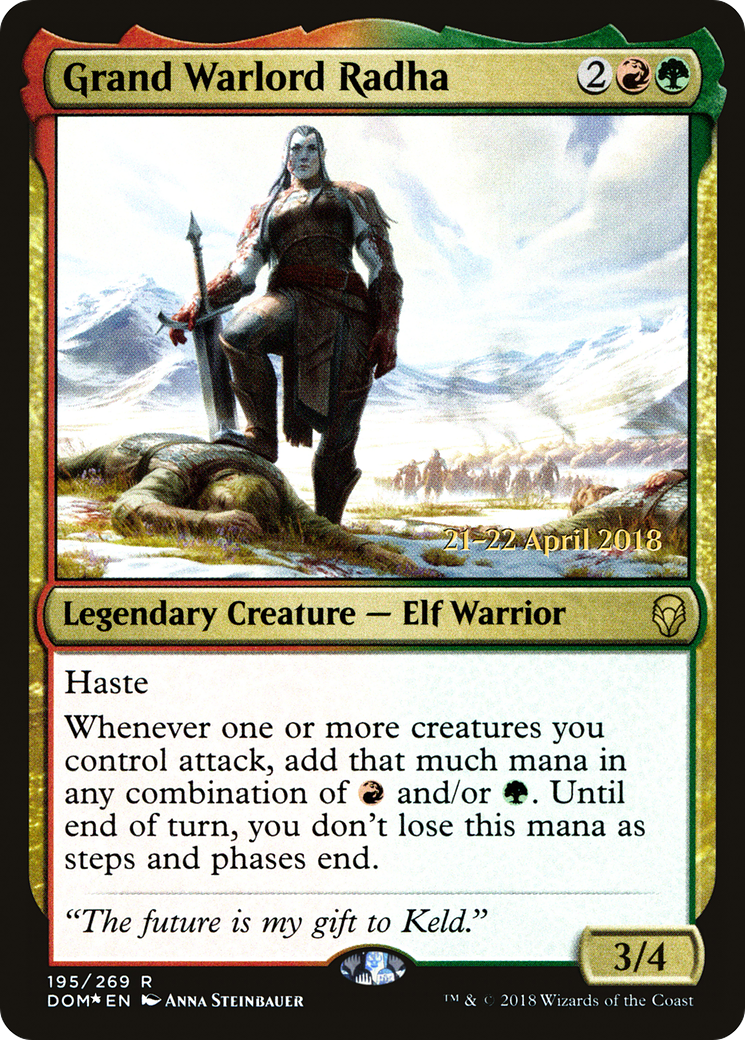 Image of Grand Warlord Radha (PRE-195) - Dominaria Promos Foil
