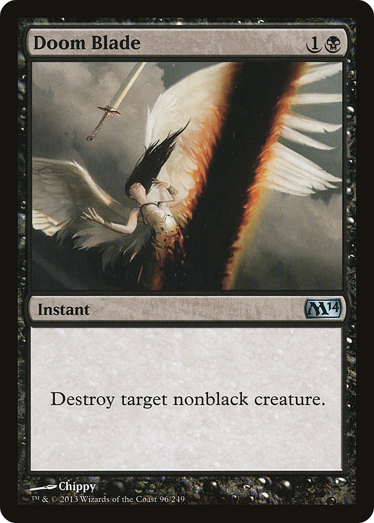 Image of Doom Blade (M14-096) - Magic 2014 Foil