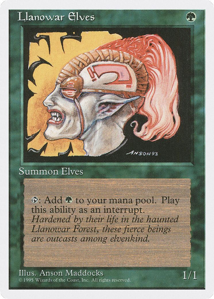 Image of Llanowar Elves (4ED-145) - Fourth Edition