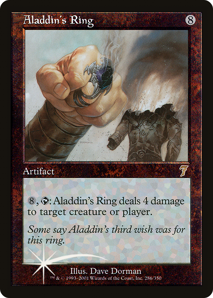 Image of Aladdin's Ring (7ED-286) - 7th Edition Foil