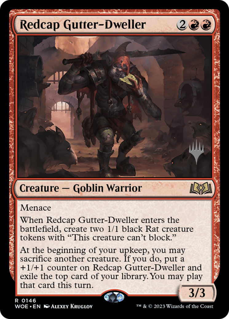 Image of Redcap Gutter-Dweller (PPWOE-146) - Wilds of Eldraine Promos