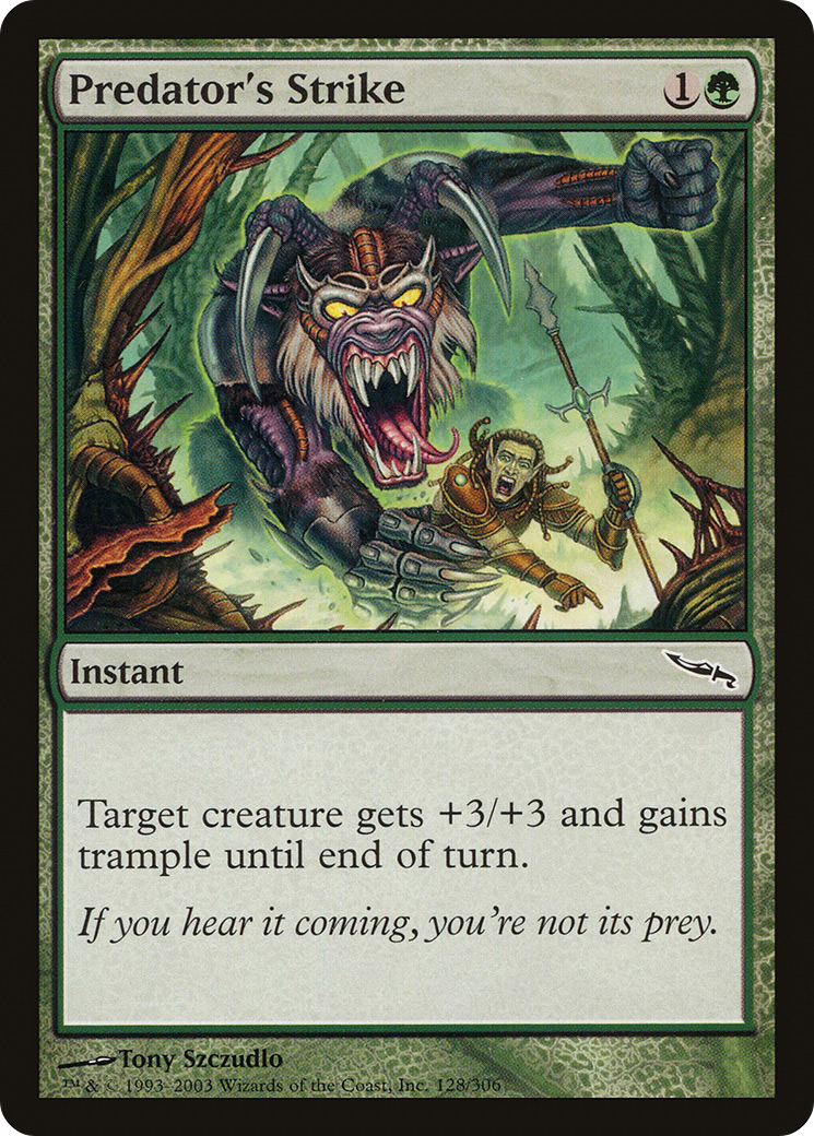 Image of Predator's Strike (MRD-128) - Mirrodin Foil