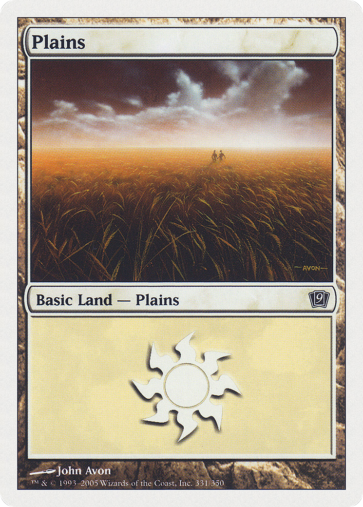 Image of Plains (331) (9ED-331) - 9th Edition Foil
