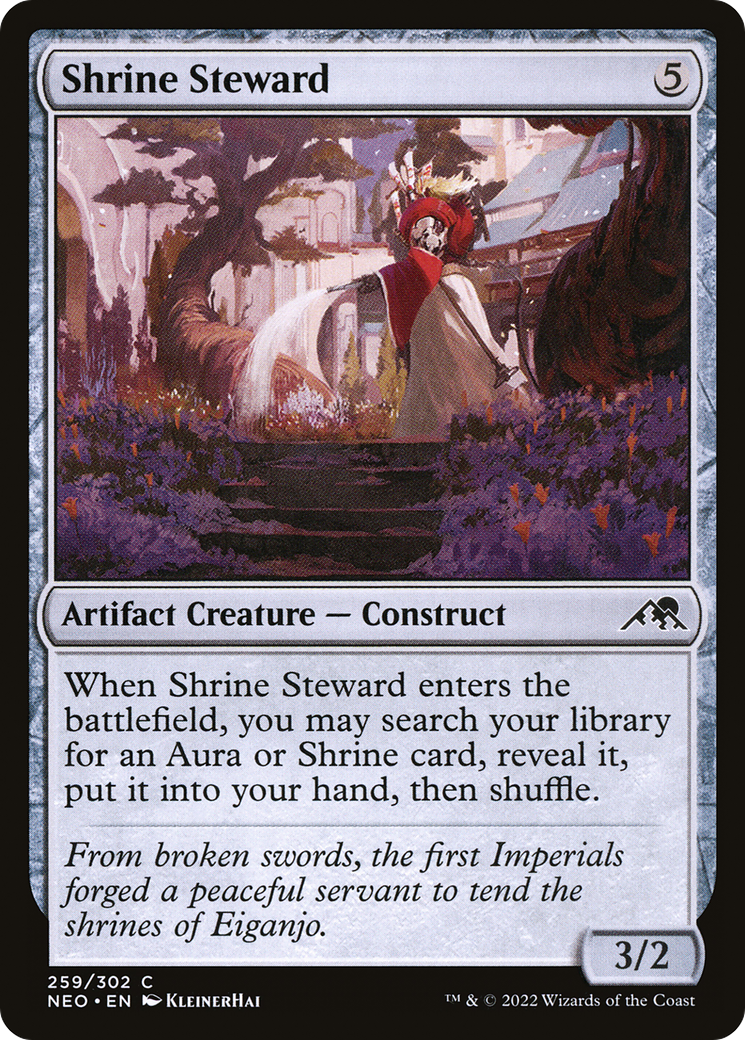 Image of Shrine Steward (NEO-259) - Kamigawa: Neon Dynasty