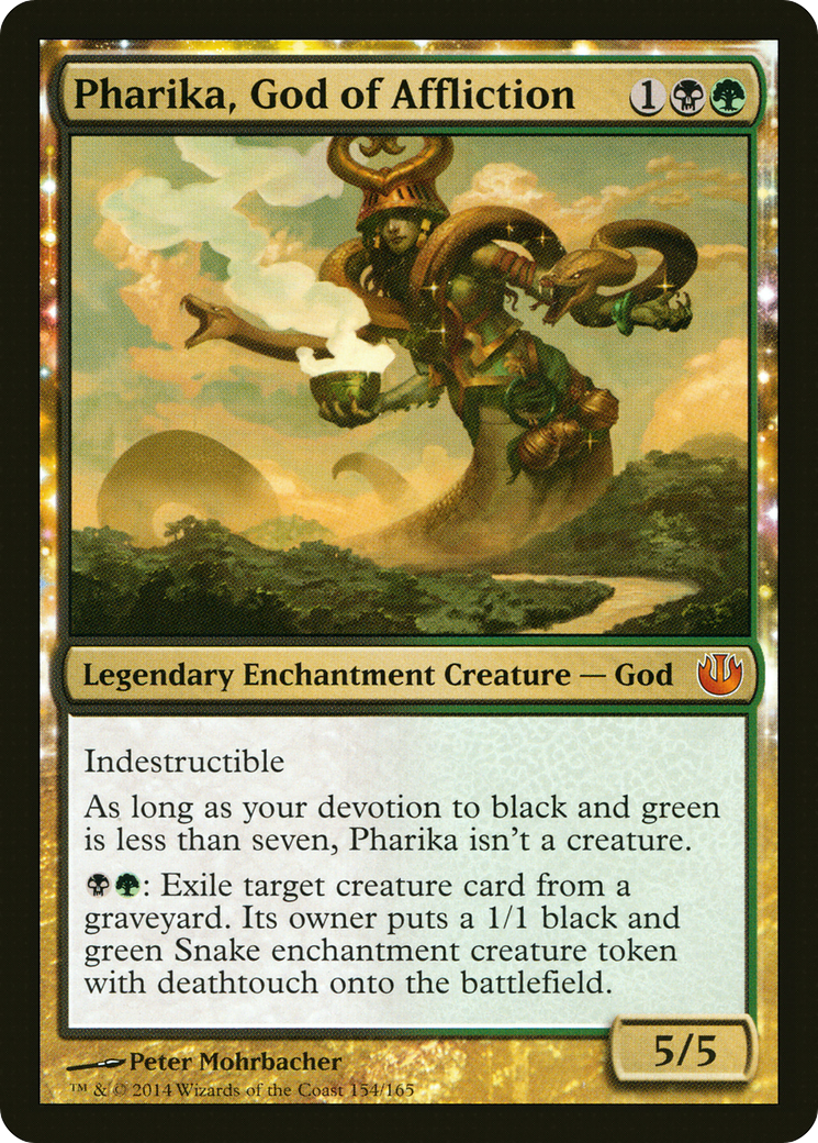 Image of Pharika, God of Affliction (JOU-154) - Journey into Nyx: (enchantment)
