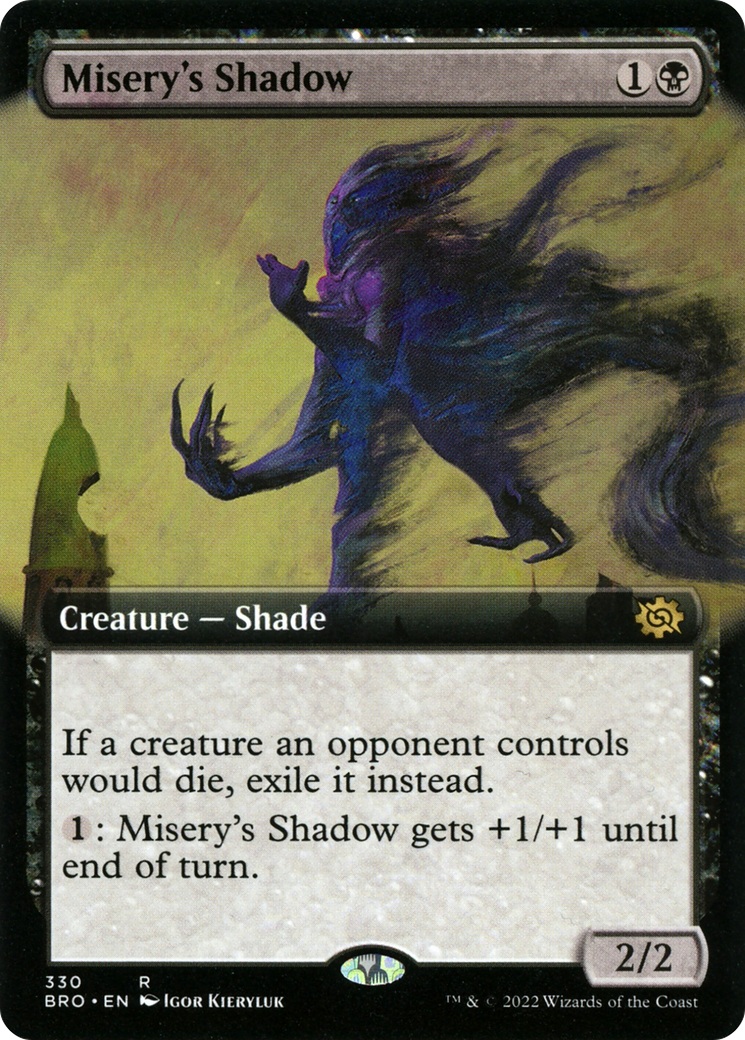 Image of Misery's Shadow (Extended Art) (BRO-330) - The Brothers' War: (Extended Art)