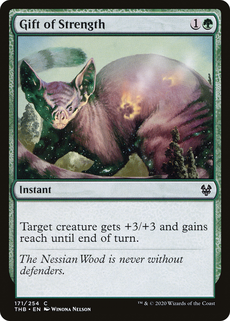 Image of Gift of Strength (THB-171) - Theros Beyond Death Foil