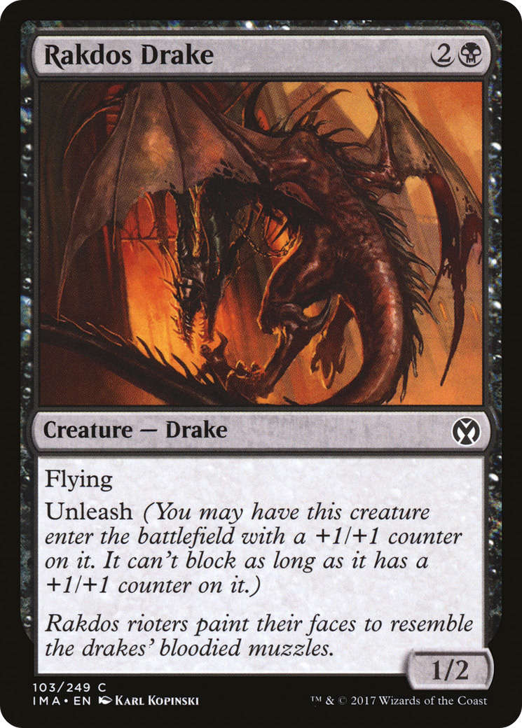 Image of Rakdos Drake (IMA-103) - Iconic Masters
