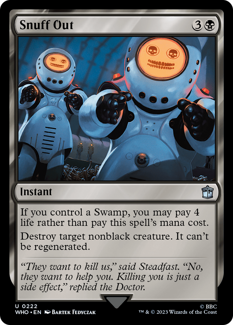 Image of Snuff Out (WHO-222) - Doctor Who Foil