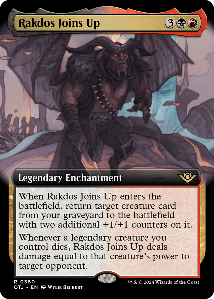 Image of Rakdos Joins Up (Extended Art) (OTJ-360) - Outlaws of Thunder Junction: (Extended Art)