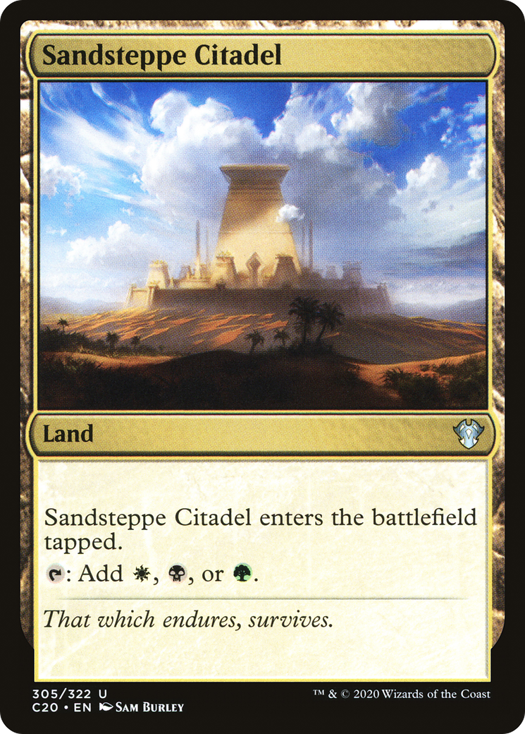 Image of Sandsteppe Citadel (C20-305) - Commander 2020