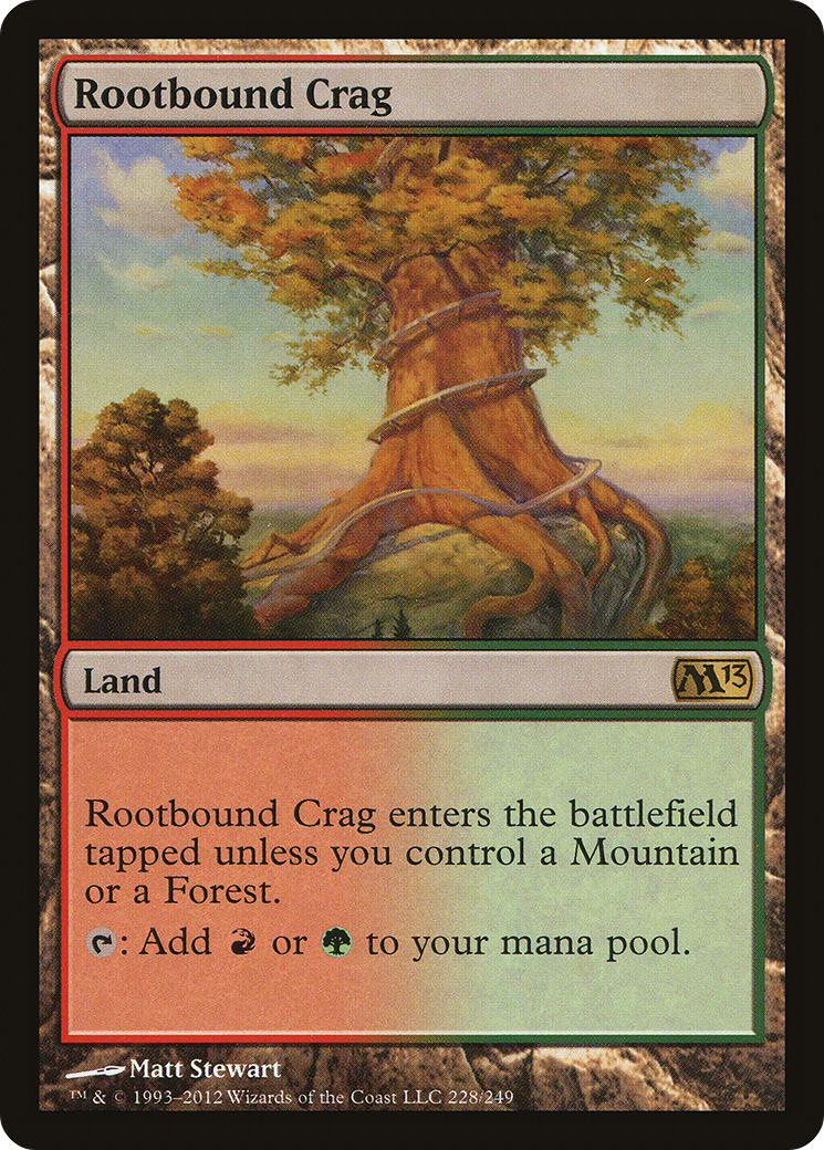 Image of Rootbound Crag (M13-228) - Magic 2013