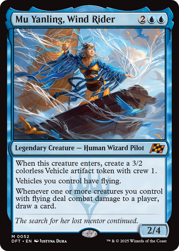 Image of Mu Yanling, Wind Rider (DFT-052) - Aetherdrift Foil