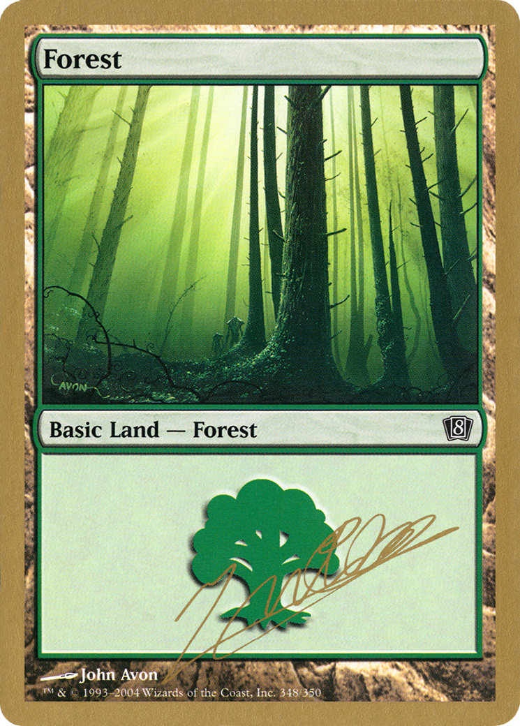 Image of Forest (348) - 2004 Julien Nuijten (8ED) (WCD-JN348) - World Championship Decks 2004