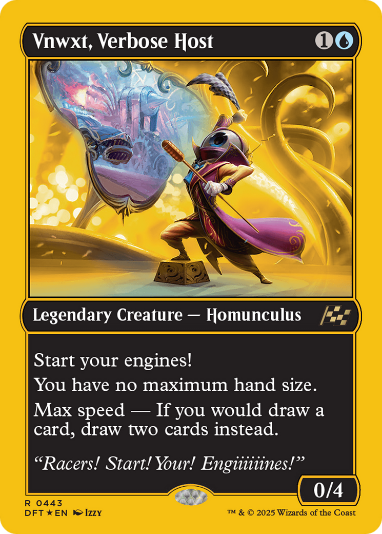 Image of Vnwxt, Verbose Host (First-Place Foil) (DFT-443) - Aetherdrift Foil