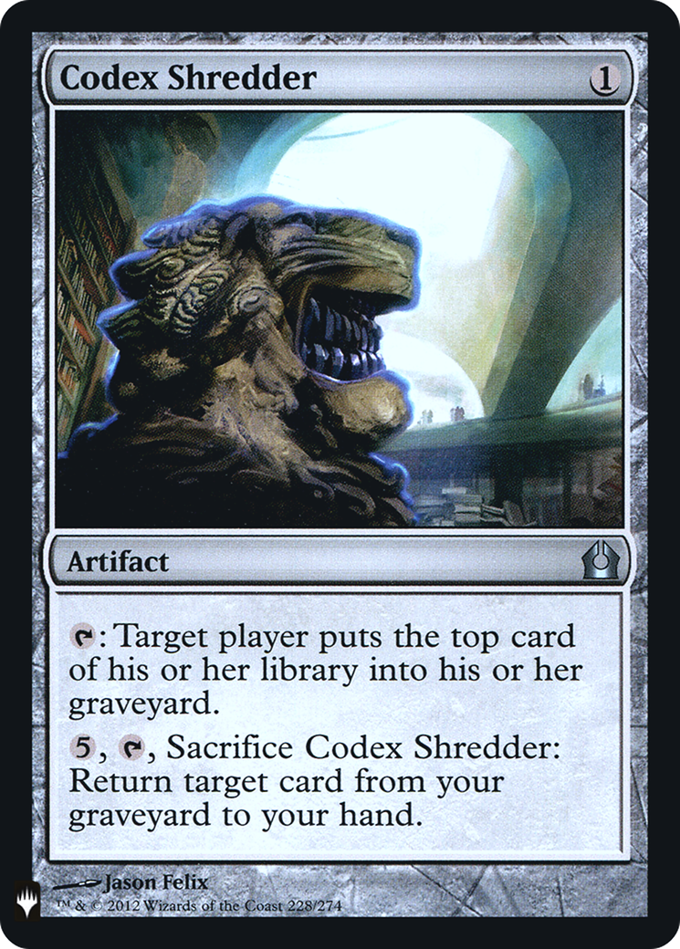 Image of Codex Shredder (LIST-228) - The List Foil